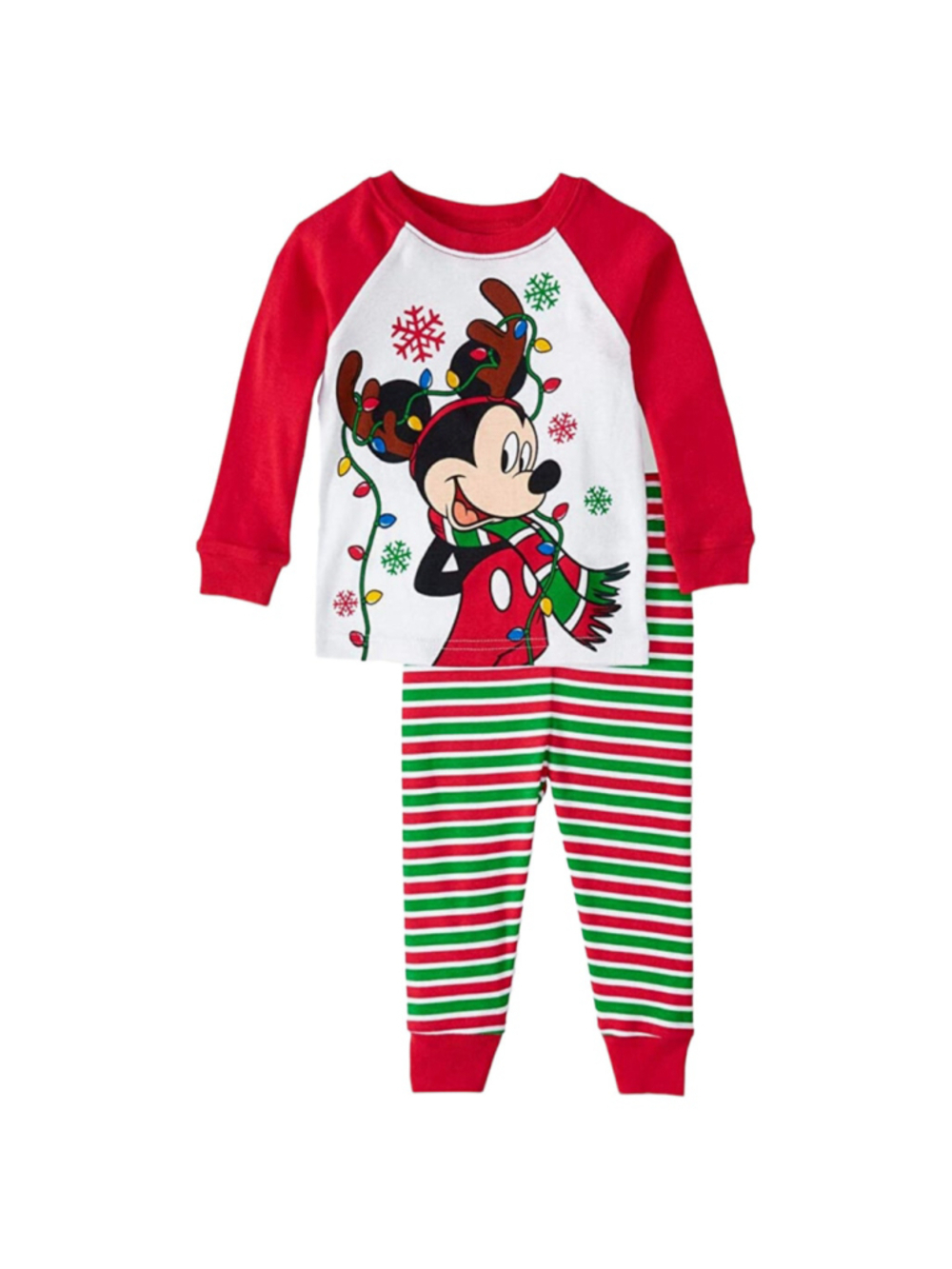 disney Baby Mickey Mouse Infant Boys Christmas Pajamas New 9 Month